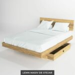 Pat din lemn masiv - Perfect cu sertare - imagine 2