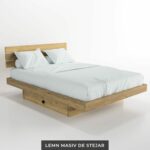 Pat din lemn masiv - Perfect cu sertare - imagine 3